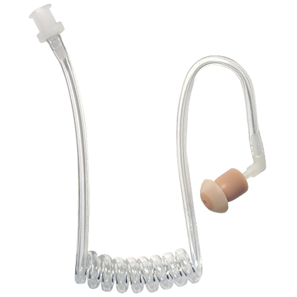 Clear Tube Elbow Acoustic Tube Replacement Kit with Twist-on Connector Earbud 