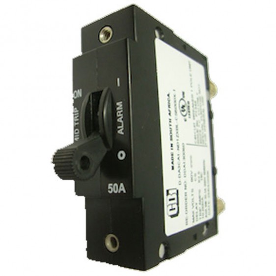 Alpha Technologies 470-305-10 20Amp Breaker, Plug-In with Aux Switch Center Pin Only