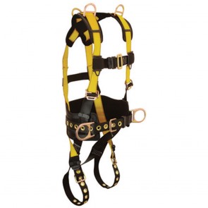 FallTech J-Man Harness Tongue Buckle Straps, 5 D-Rings, Large